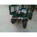 Garden Mesh Cart Heavy Duty Steel Metal Yard Farm Firewood Beach Landscaping Garden Wagon Cart